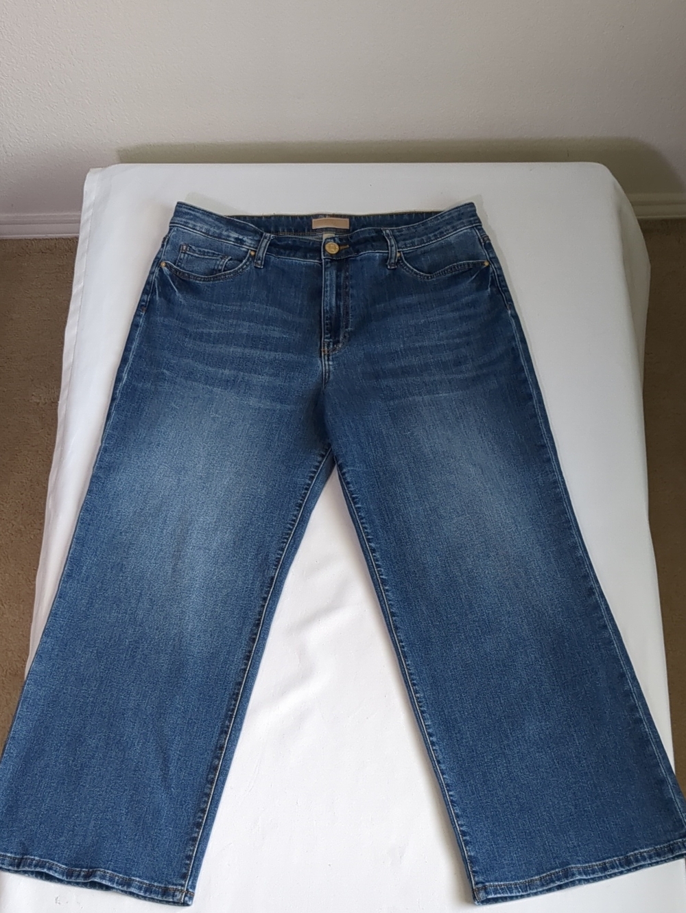 Kut From The Kloth Charlotte High Rise Wide Leg Medium Wash Jean Sz 14 - Picture 3 of 11